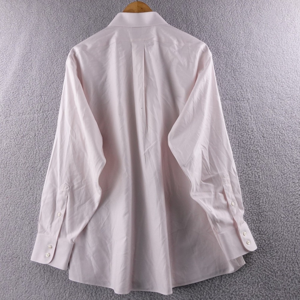 Brooks Brothers Regent Fit Pink Non Iron Stretch Dress Shirt Men 17-33 Preppy - Picture 3 of 7